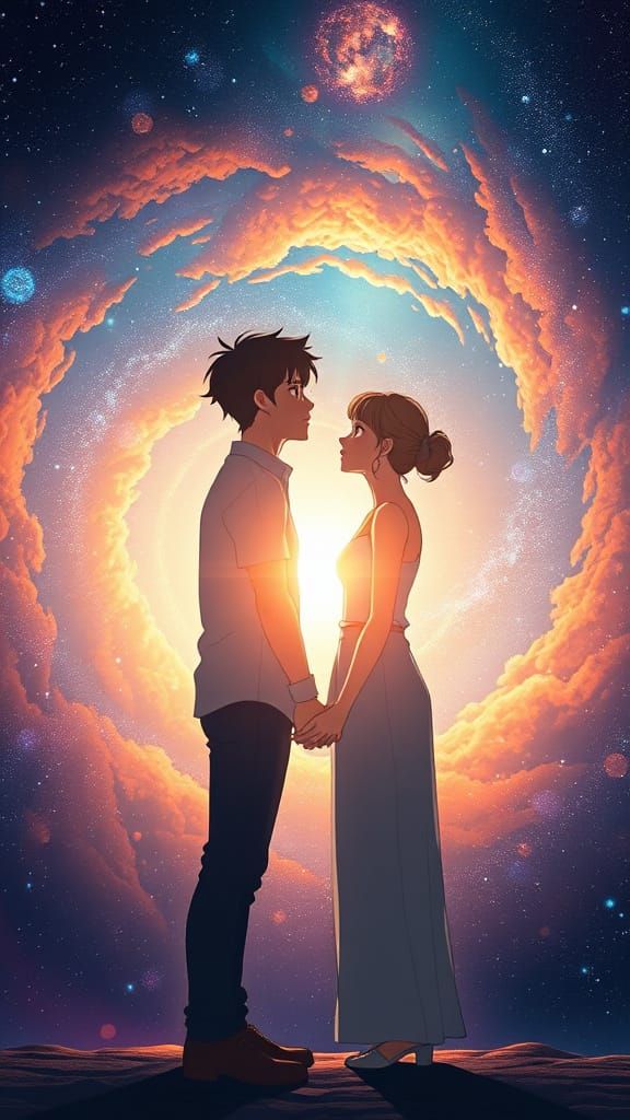 Cosmic Couple Radiates Galactic Love