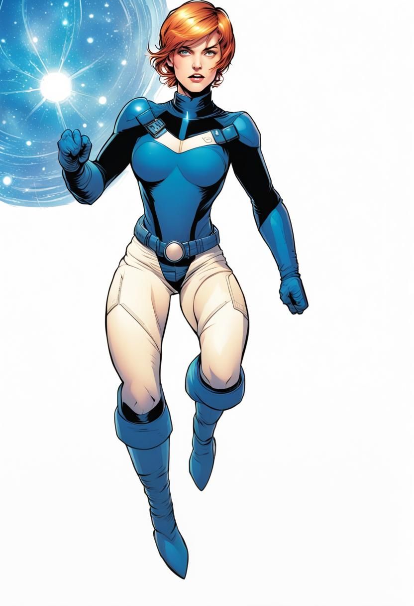 Blue Lantern Powergirl 2 - Ai Generated Artwork - Nightcafe Creator