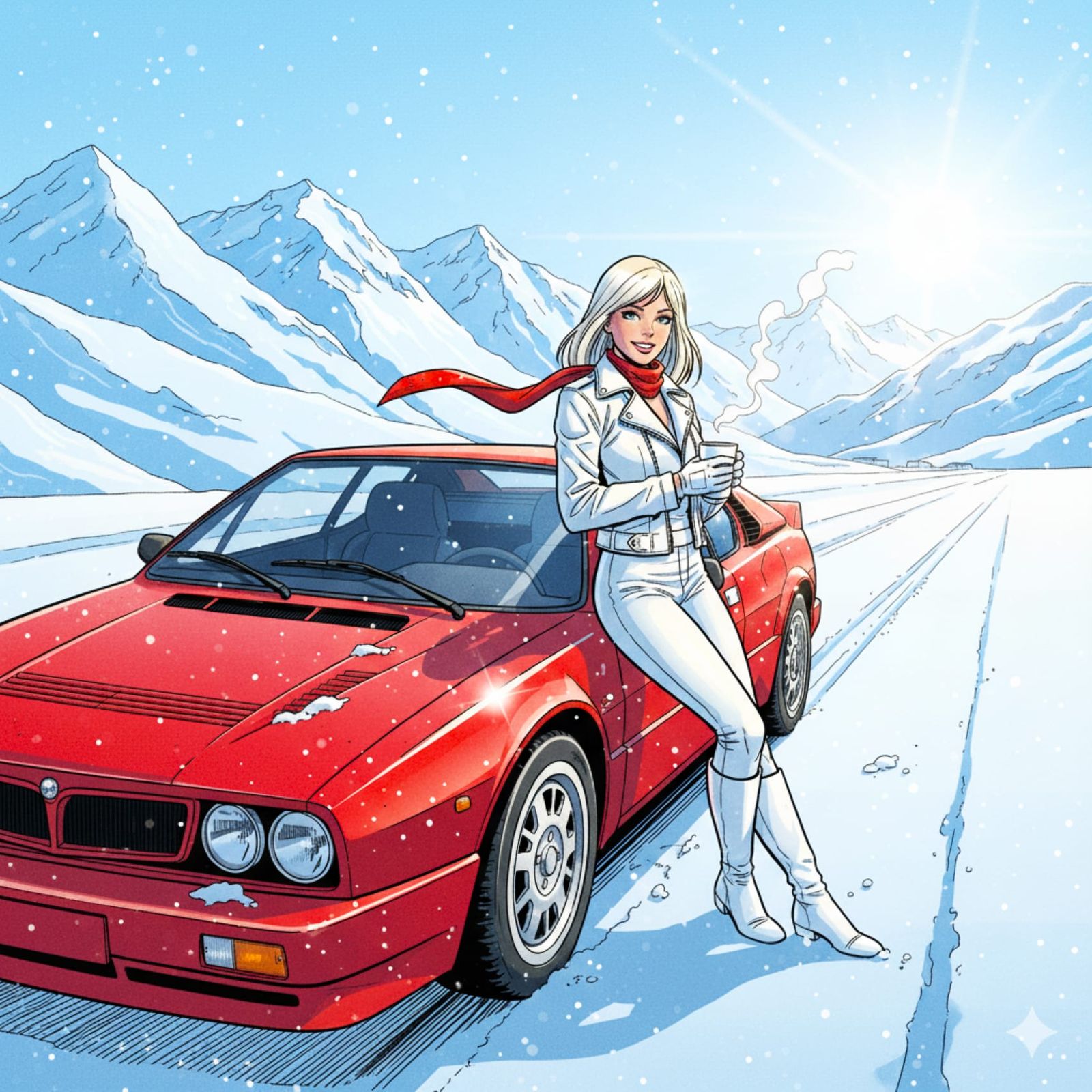 Snow Goddess and Lancia 037