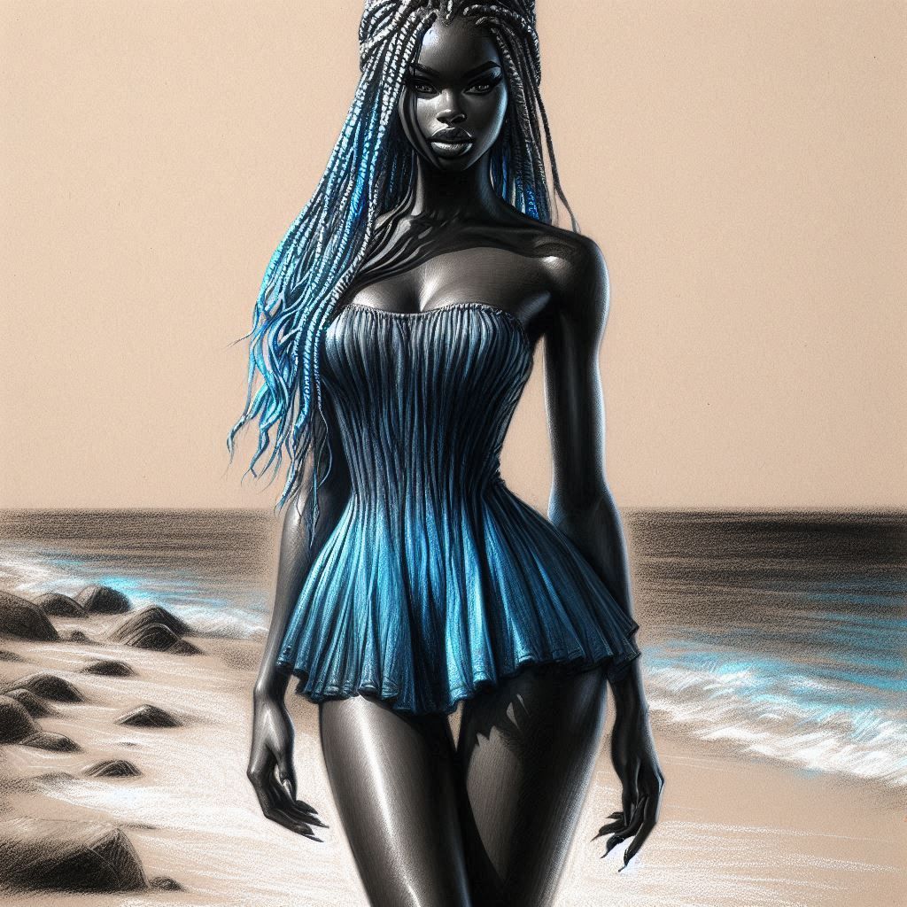 All she needed was a bit of "charcoal style"