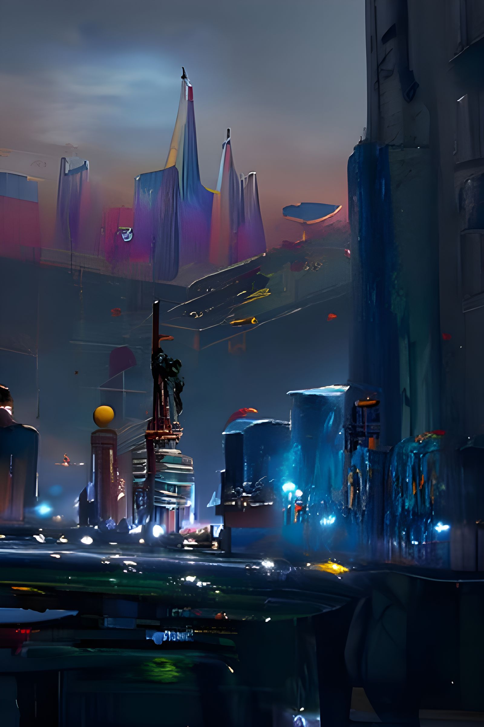 Futuristic vista landscape - AI Generated Artwork - NightCafe Creator