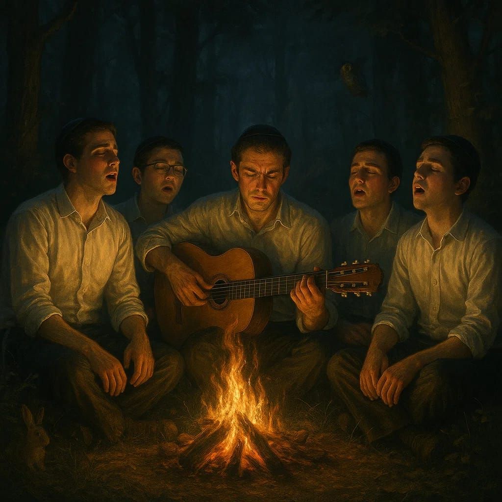 בחורי ישיבה עושים זיץ