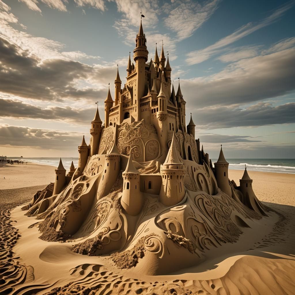 sand-castle at the beach  by @XornXenophon