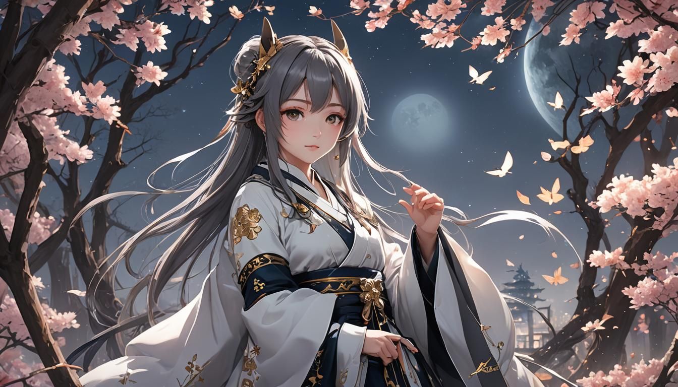 Surreal Lunar Goddess Shines Bright in Double Exposure