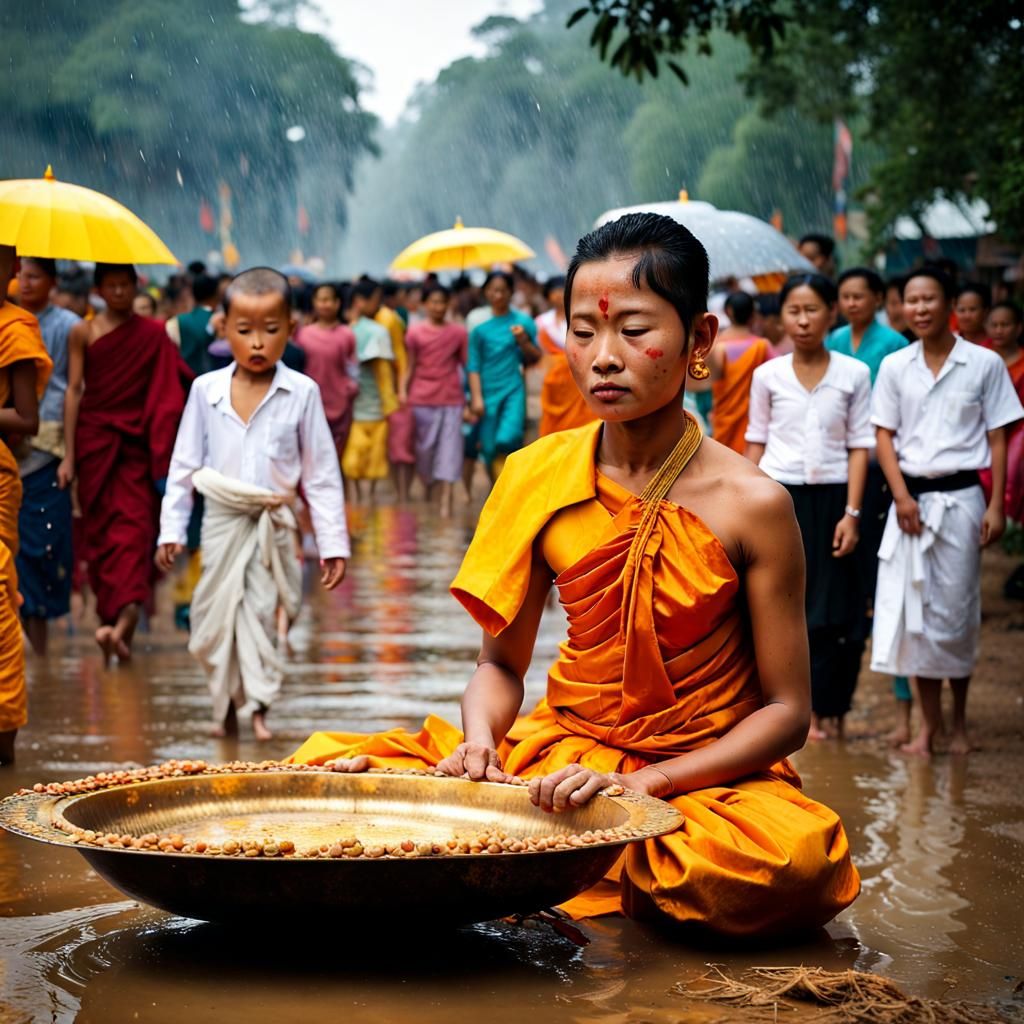 Kathina, Kathina is a Buddhist festival which comes at the e...