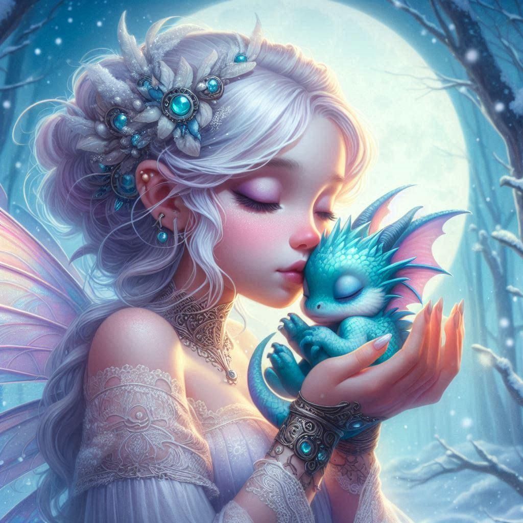 Newborn Winter Dragon