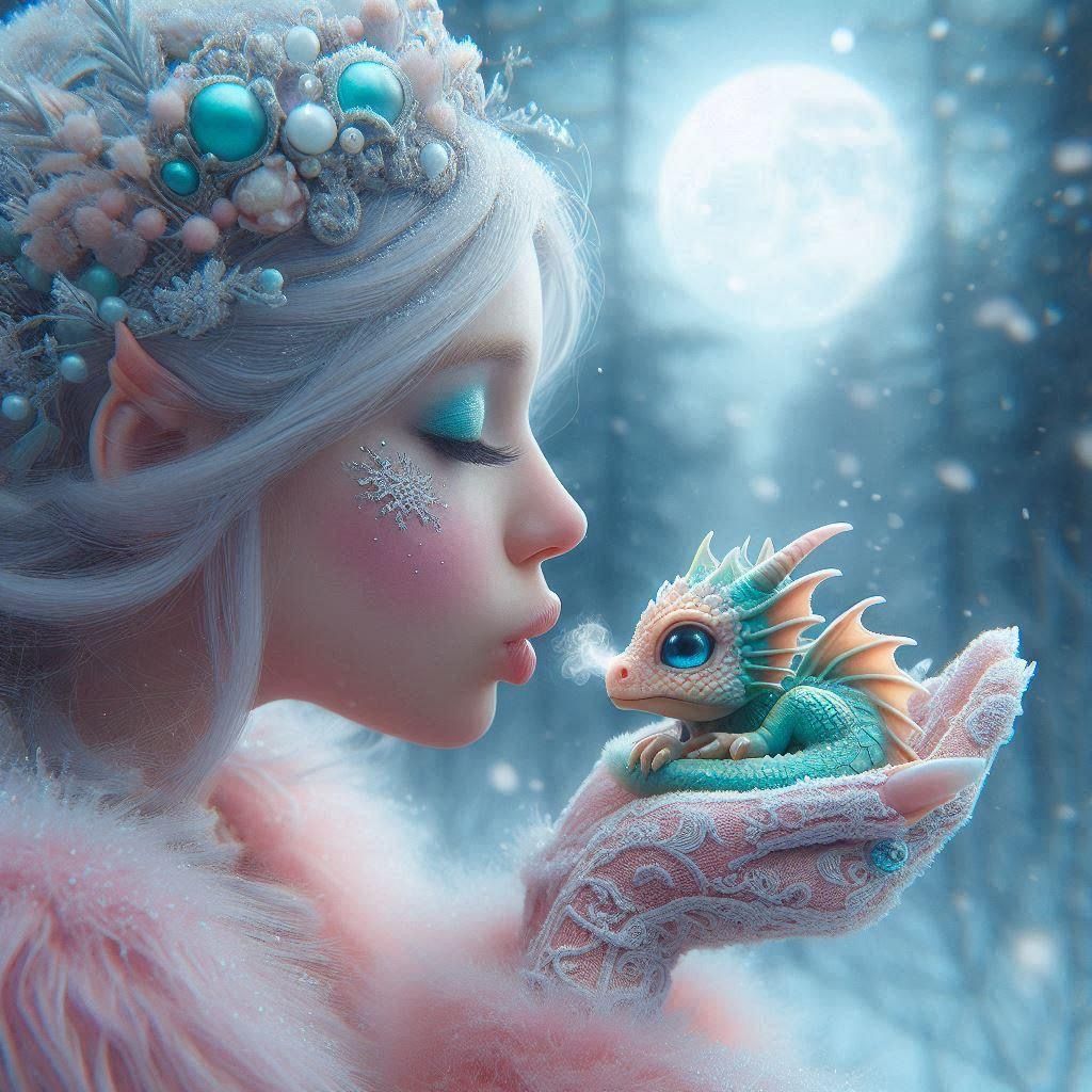 Newborn Winter Dragon