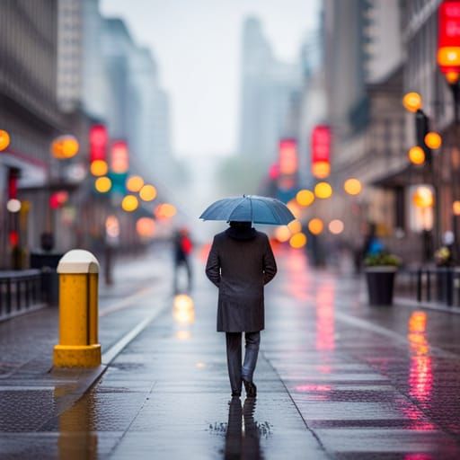 Raining Street  by @QBE852