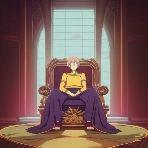 Emperor on golden throne