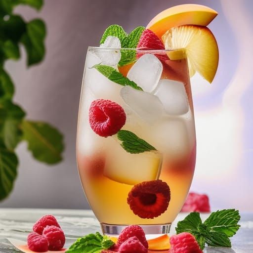 Peach fizz   by @Vaclava