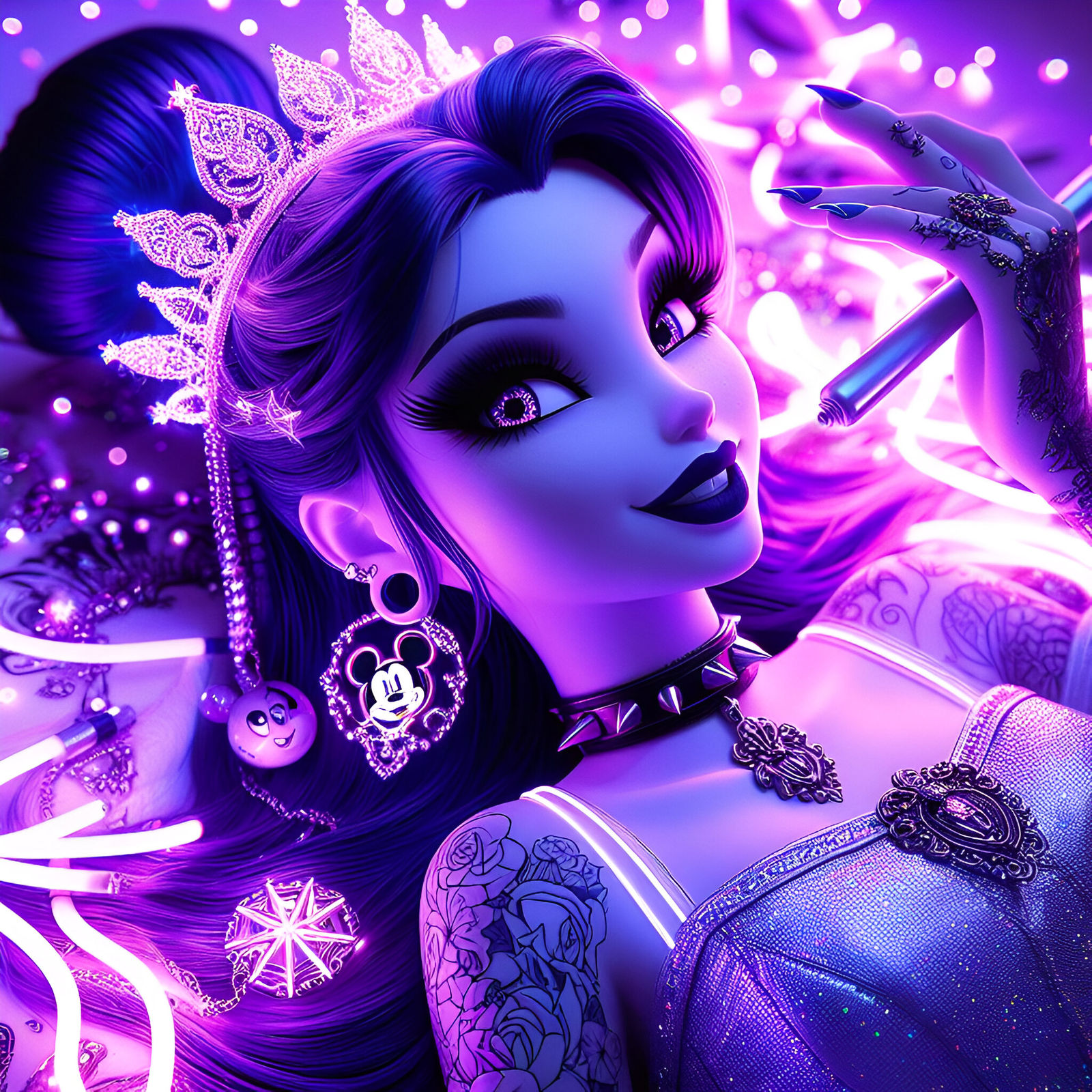 #GlowPunkPurpleNeon challenge