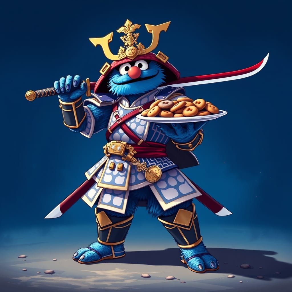 Cookie Monster Samurai