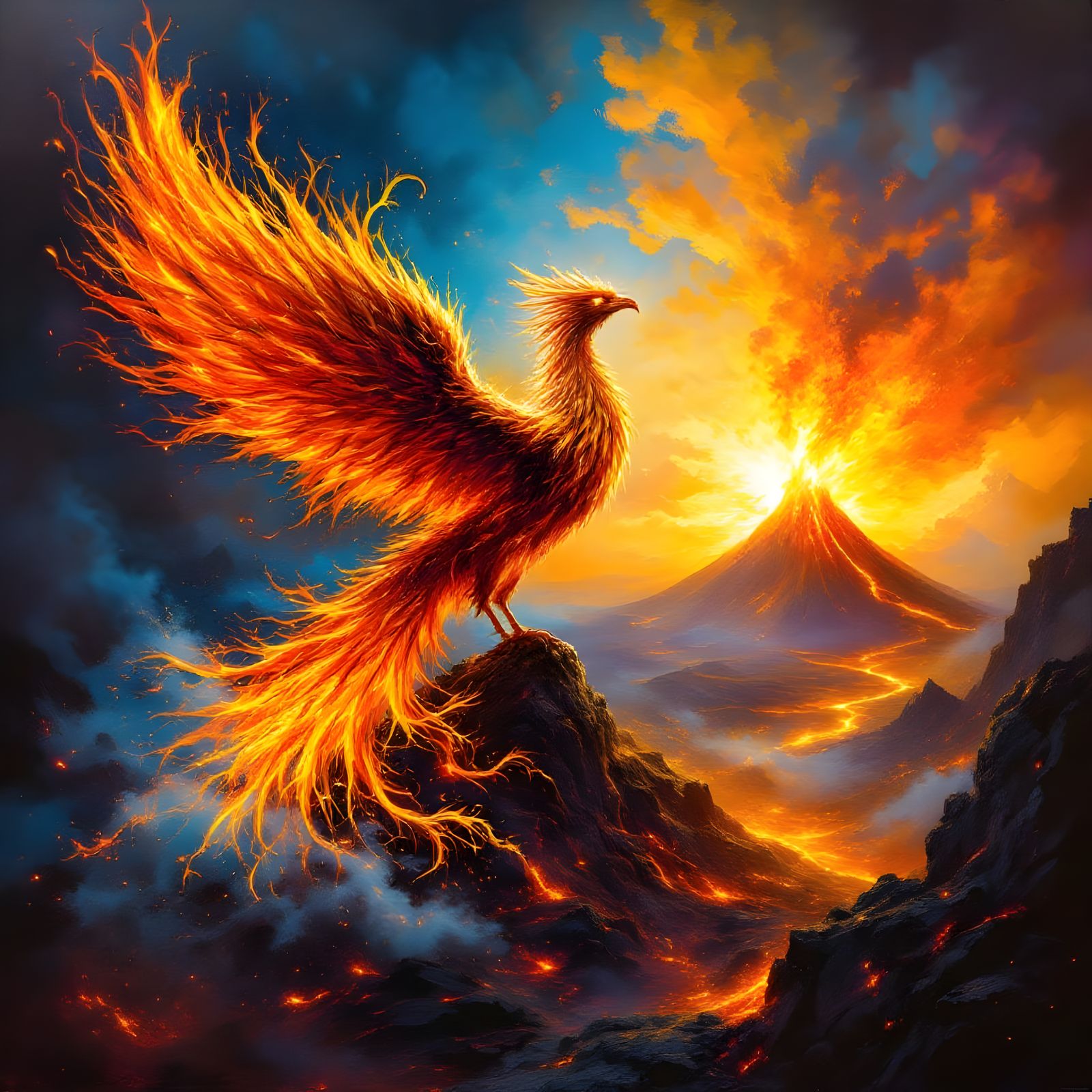 Sunset over the phoenix  by @BM