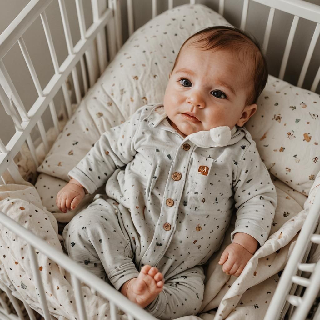 Baby in a crib