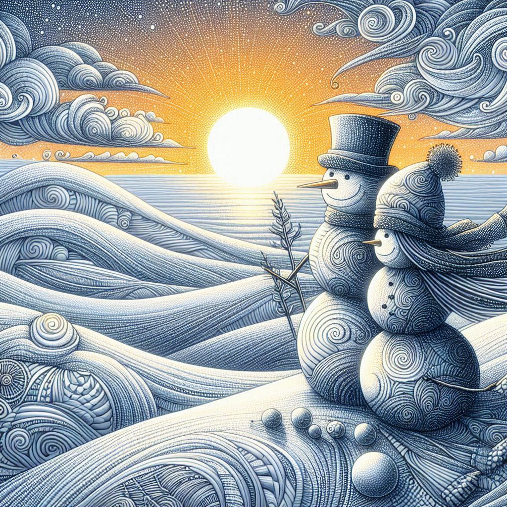 Snow couple