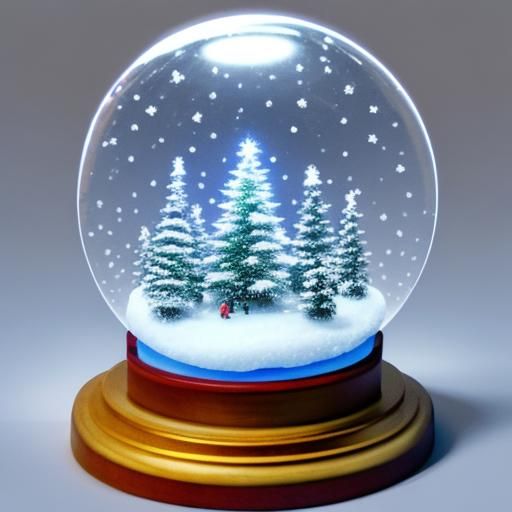 Reusable snow globe