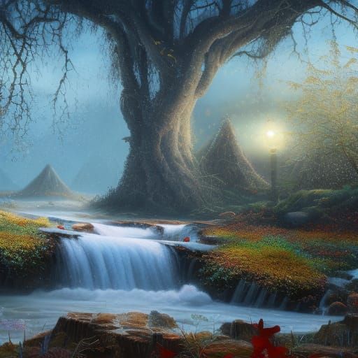 Spring Wind Snow Winter Fall Leaf Fruit Flower Summer Stream