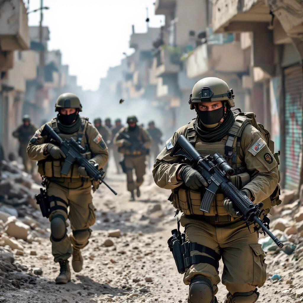 Israeli Soldiers Combat in Gaza City in War Photojournalism ...