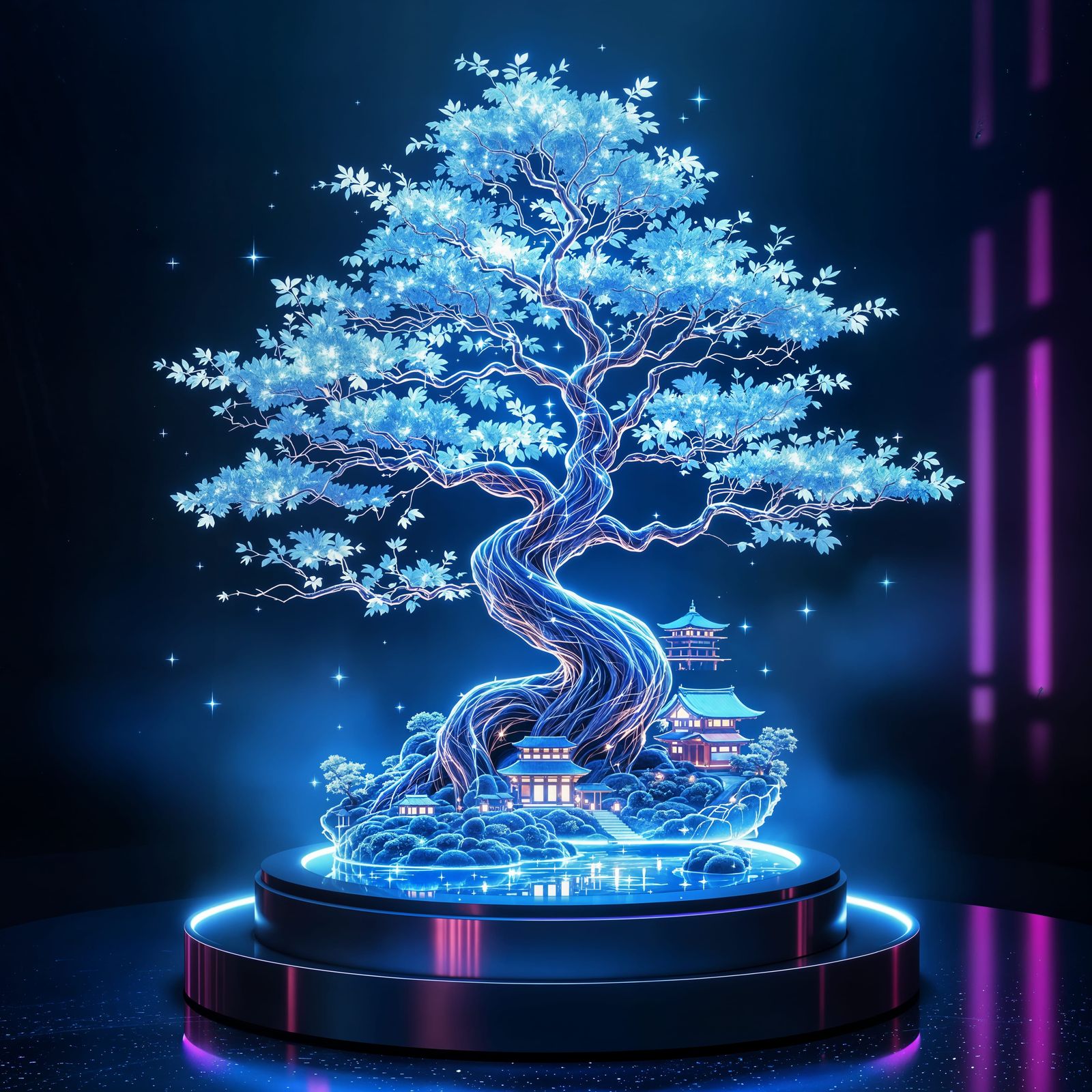 Projected Serenity  by @Artificial Artistry