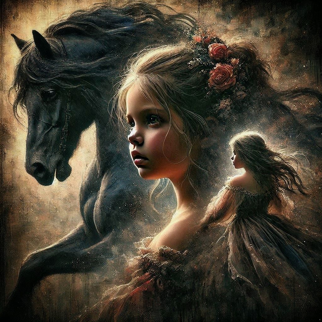 Black horse companion