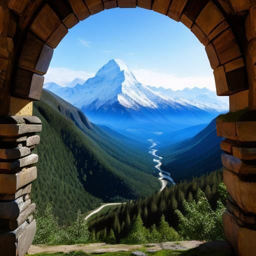 Majestic Mountains Meet Verdant Valley