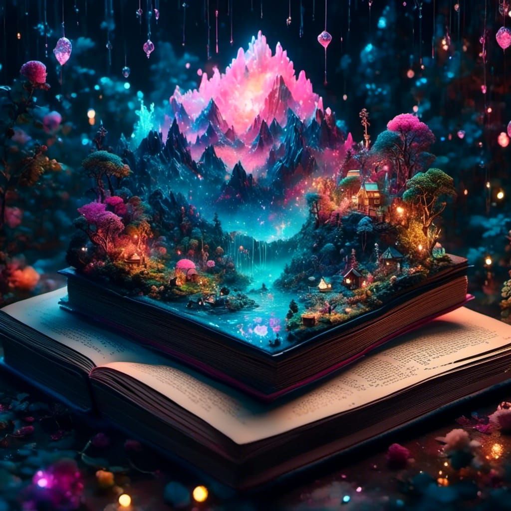 Magic book - AI Generated Artwork - NightCafe Creator