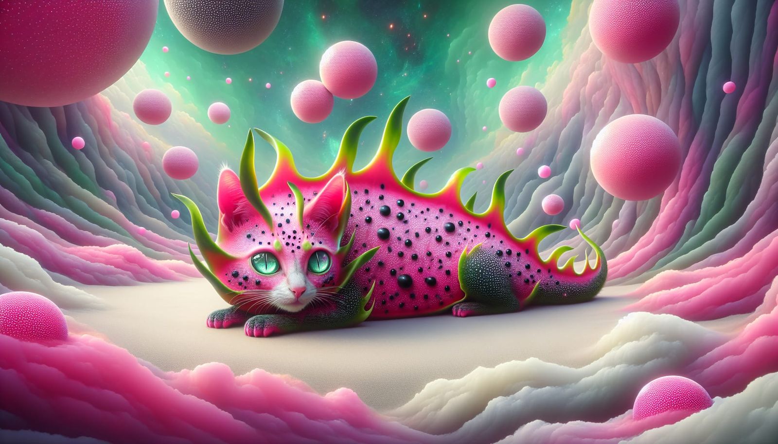 Dragonfruit Cat