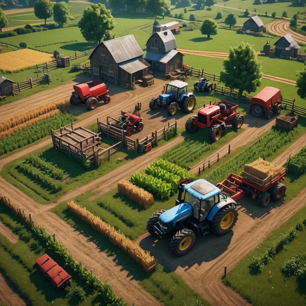 farm life on tractor