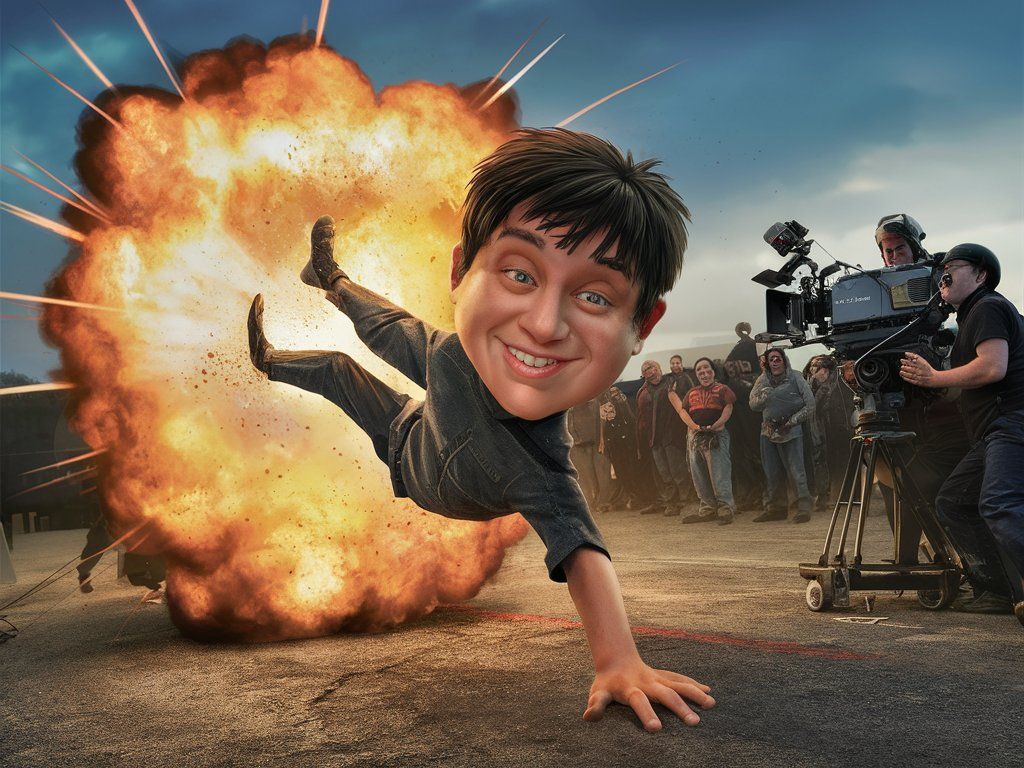 A Stuntman in Action