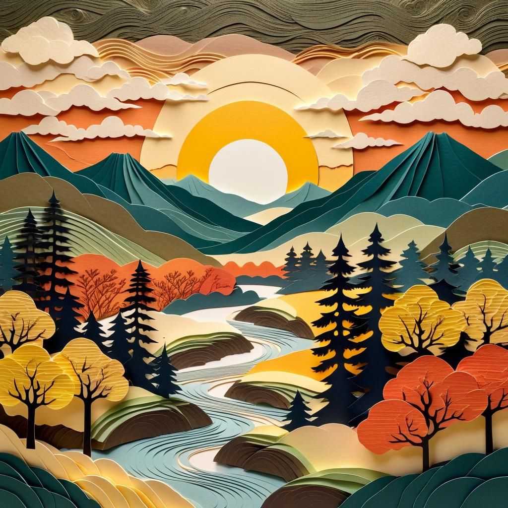 a paper collage