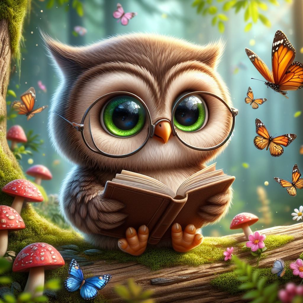 "Hoot of a Good Story" Woodland Moments