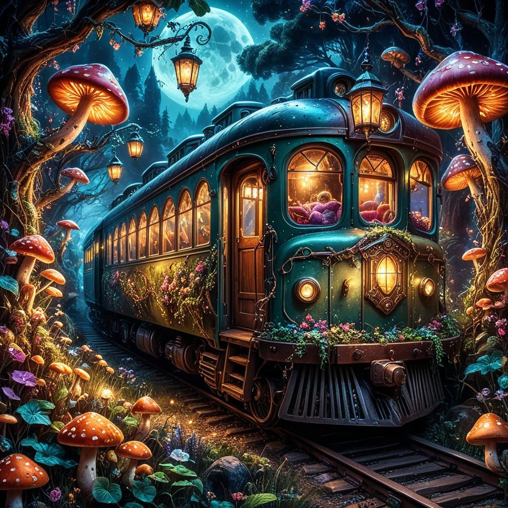 Enchanted Train Adventure 🚂🌸