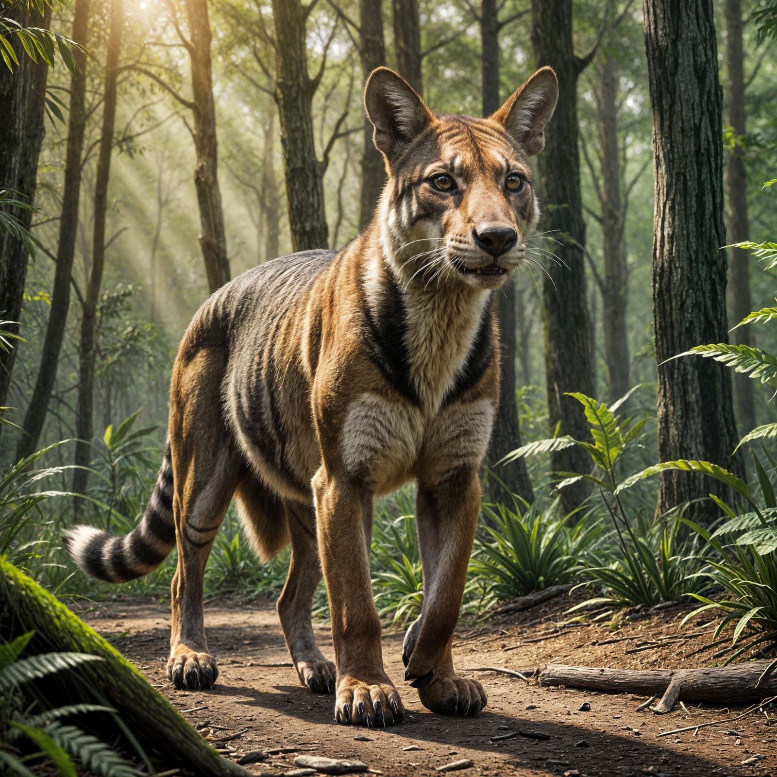 Thylocene the Tasmanian tiger   by @H