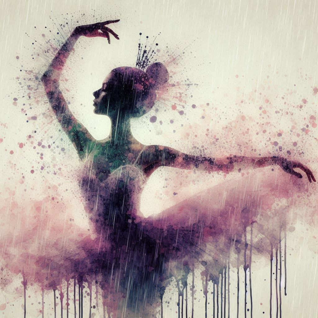 double exposure beautiful fantasy DALL-E 3 portrait landscap...