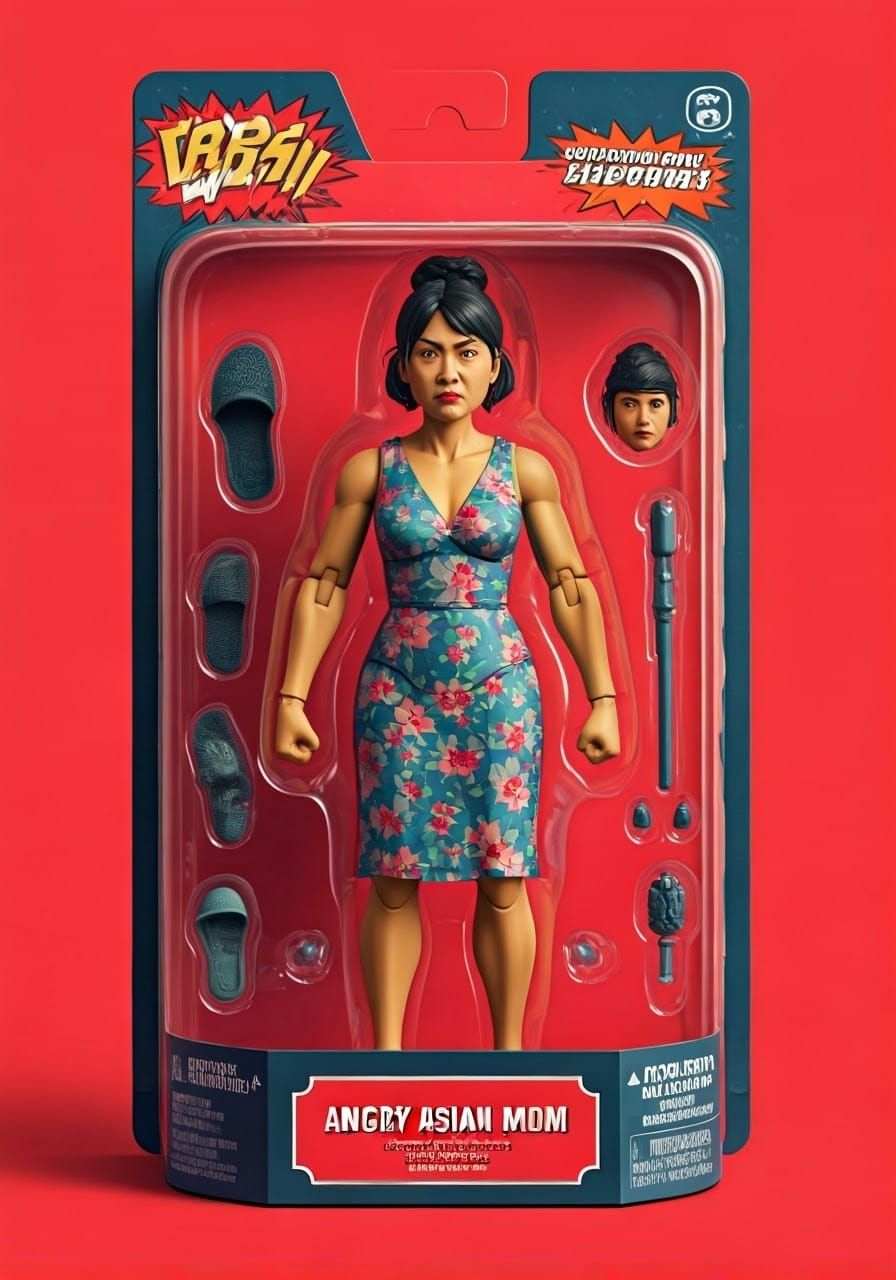 Action Figure Box: Angry Asian Mom   by @MSmith 