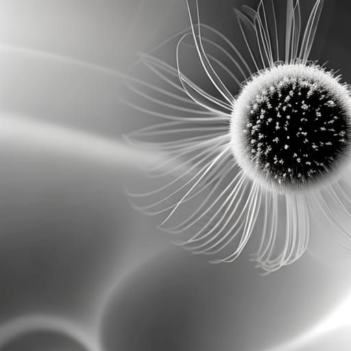 scanning electron microscopy SEM Image of a blossom AI Generated