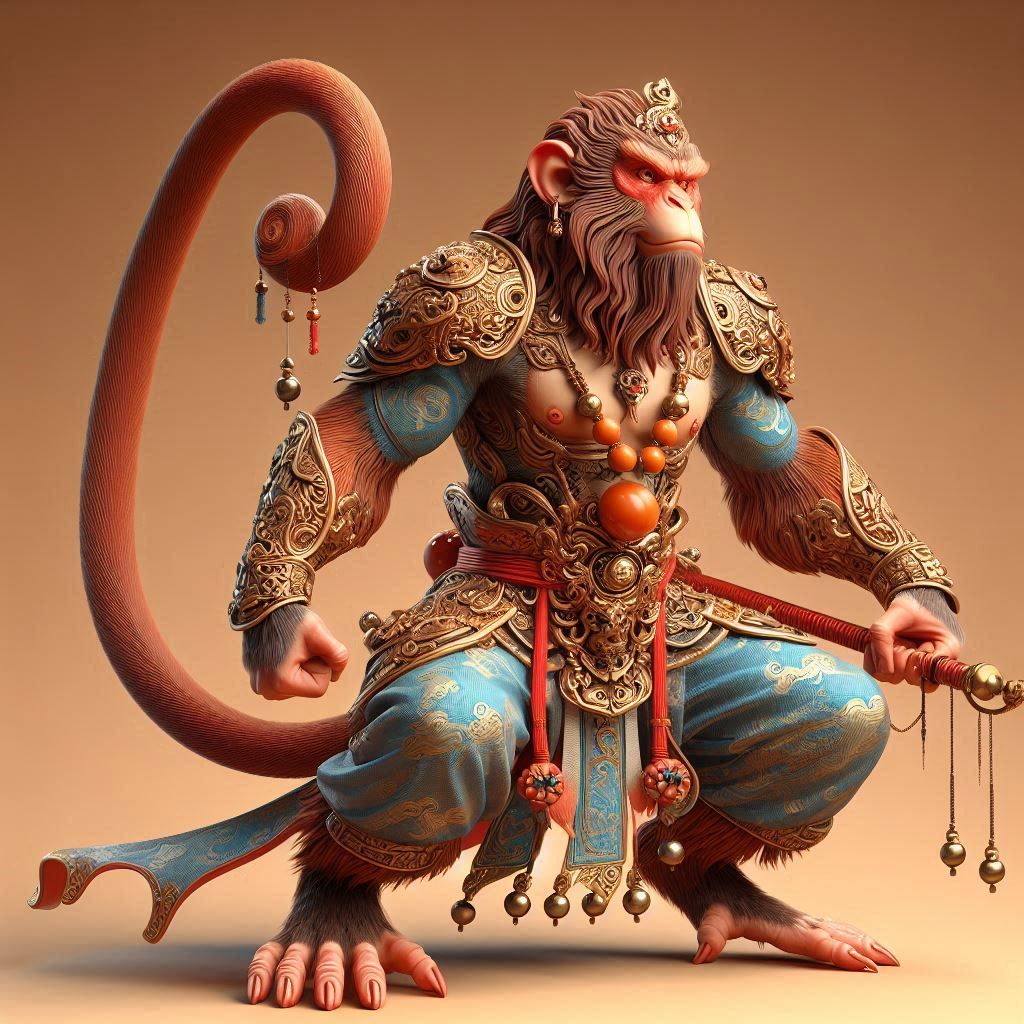 Chinese Monkey Character