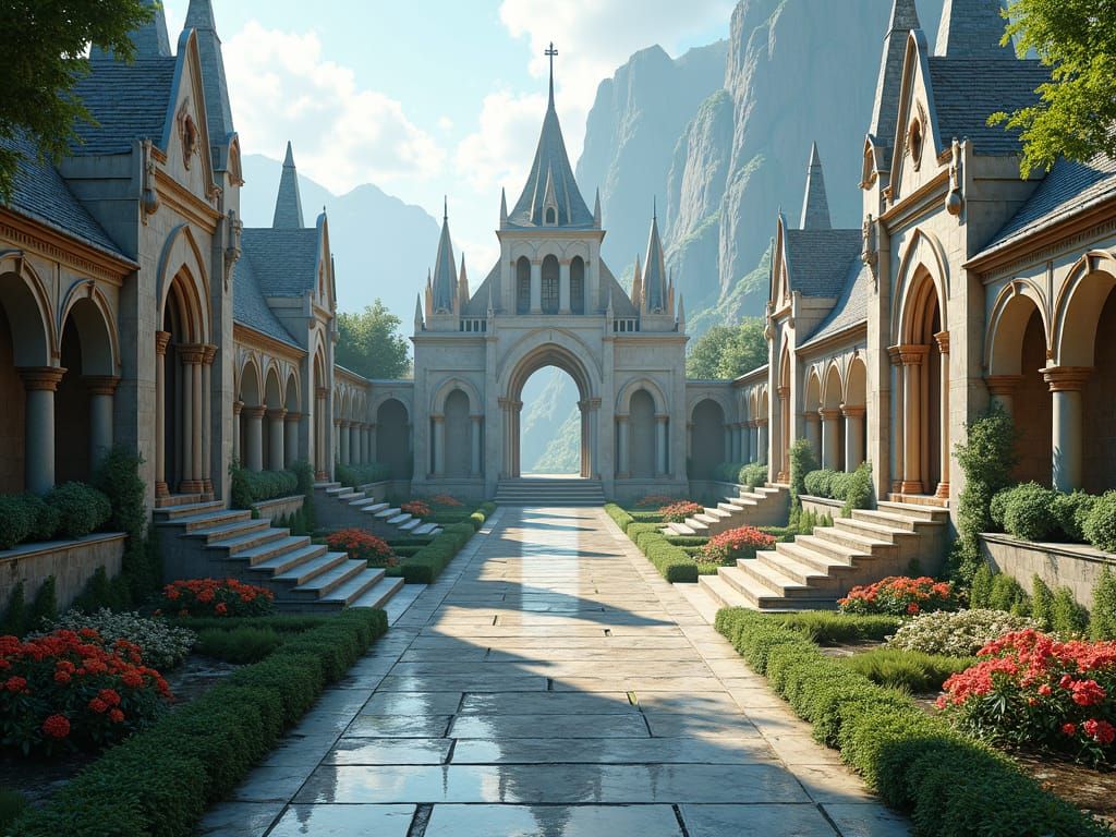 beautiful temple inspires magic schools that are very wide, ...