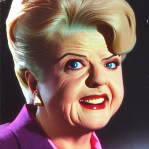 jessica fletcher imitates a dragon ball character.