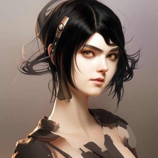 black-haired-girl-ai-generated-artwork-nightcafe-creator