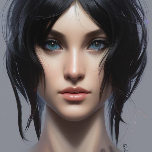 black-haired-girl-ai-generated-artwork-nightcafe-creator