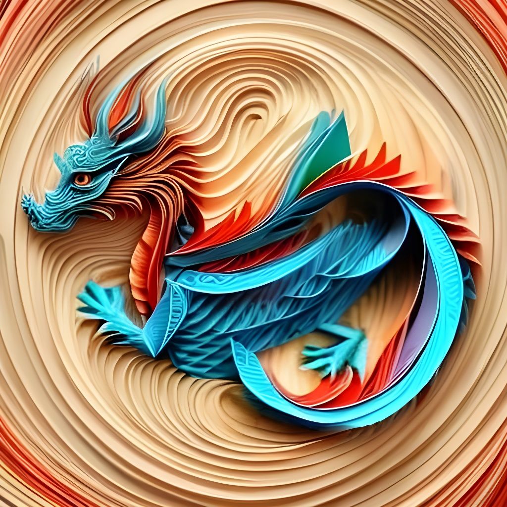 Quilled Dragon Splendor  by @Shywolf