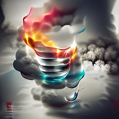 Light water fire cloud tornado
