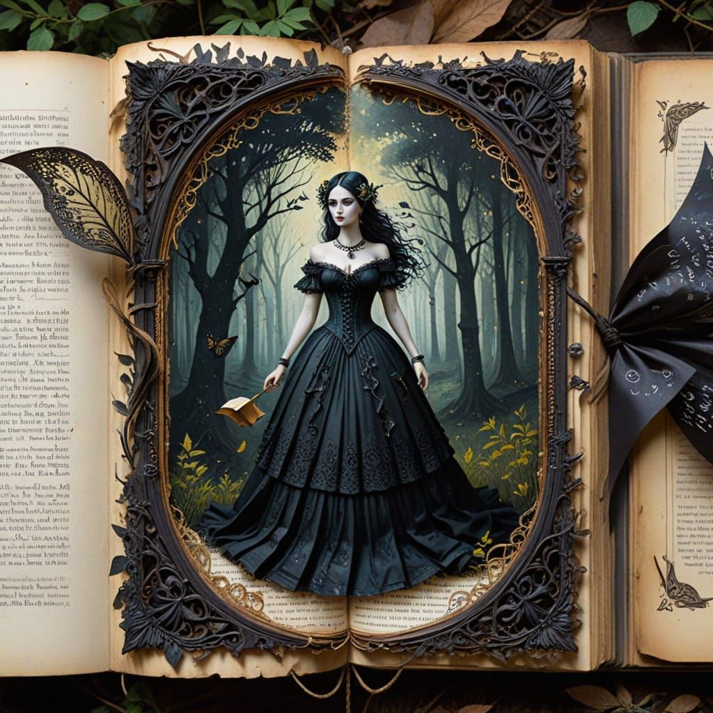 Whimsical Gothic Forest of Ancient Stories
