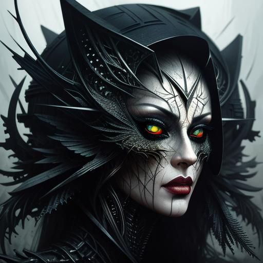 Chromatic Surrealism Alien, inspired by Darken