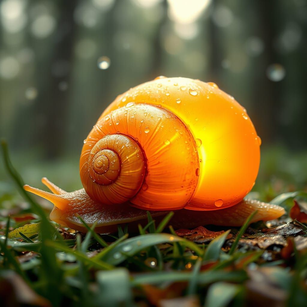 A Sunshine Snail  by @Hiro