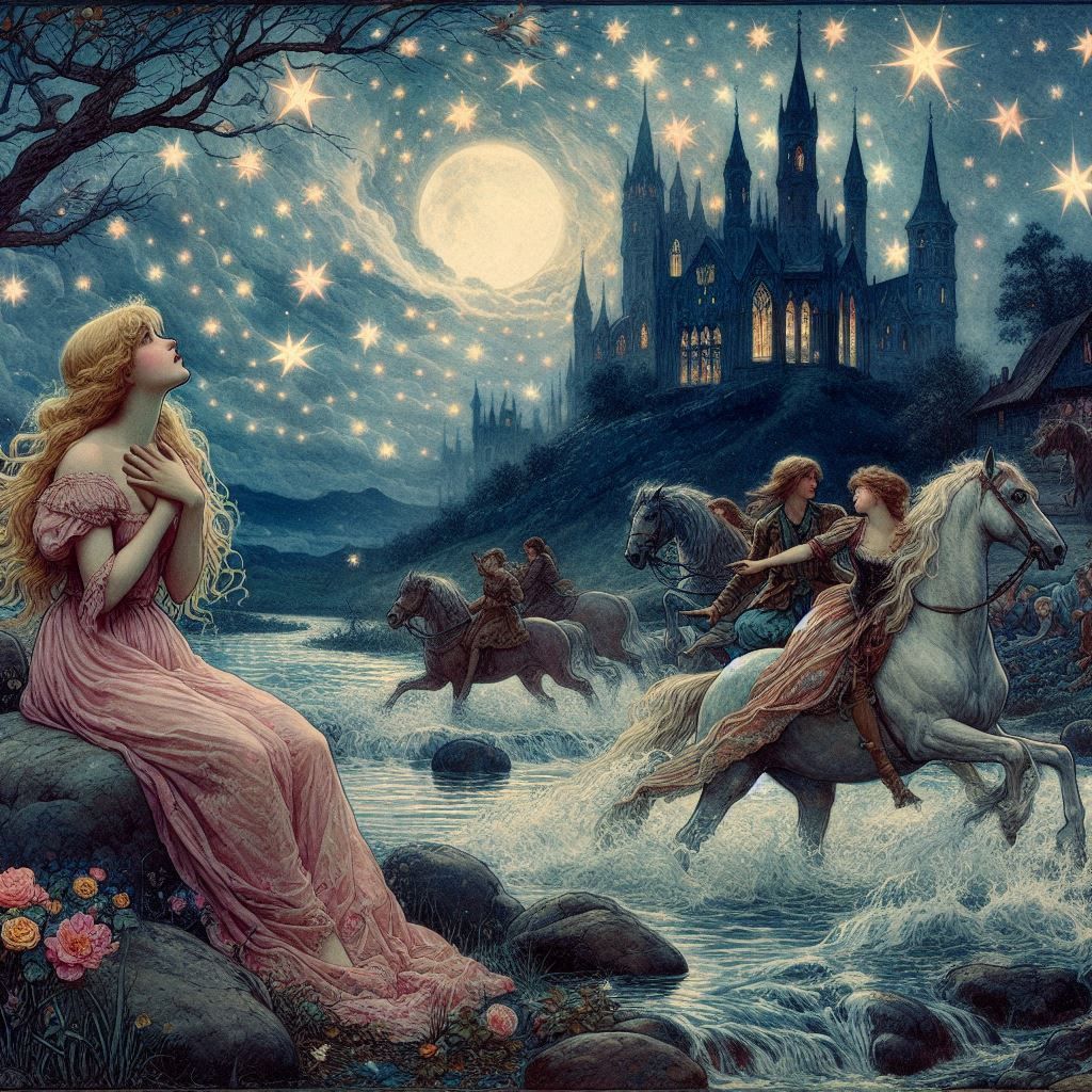 Heavenward Gaze: The Heart's Passion Under a Celestial Sky