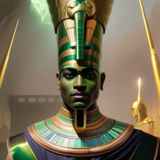 Egyptian Deities #11 - Osiris - AI Generated Artwork - NightCafe Creator