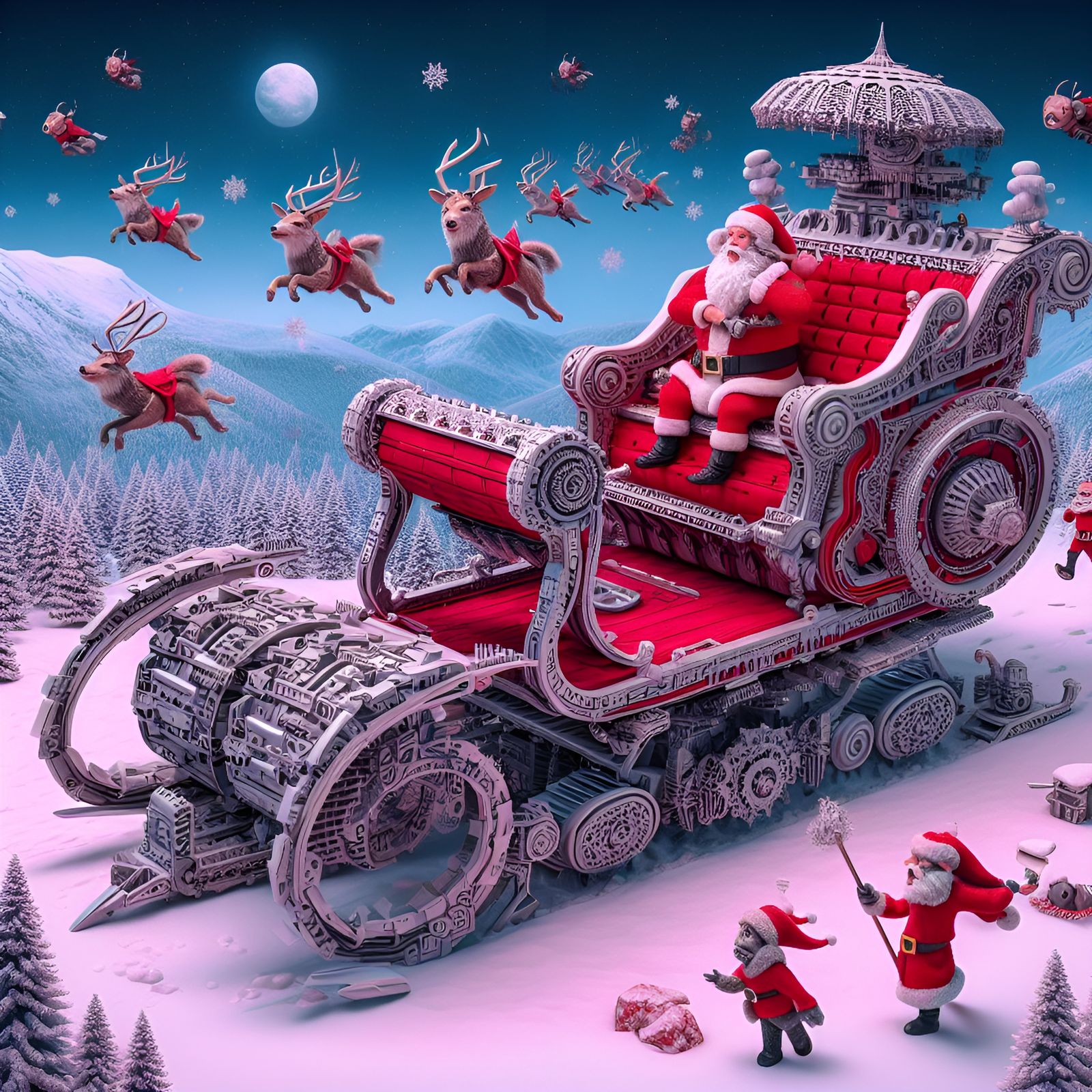 Santa's got a new ride