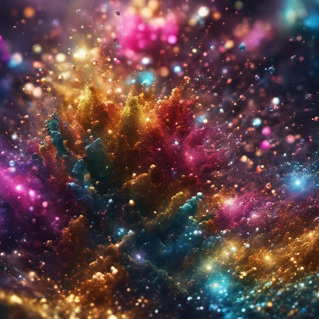 make me a picture that captures the essence of 'glitter.' Us...